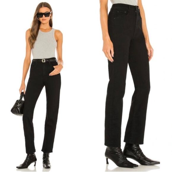 Mother High Waisted Rider Ankle Jean Not Guilty Black Size 26 - Picture 1 of 15
